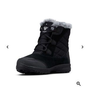 New Columbia Ice Maiden Shorty Black Grey Gray Insulated Waterproof Boot Size 5